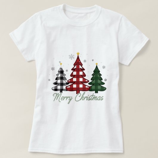 T-shirt Arbre de Noël (Design devant)