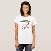 T-shirt Arbre de Noël athée (Devant entier)