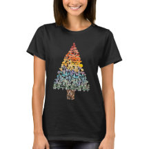Arbre de Noël aux champignons - Arc-en-ciel