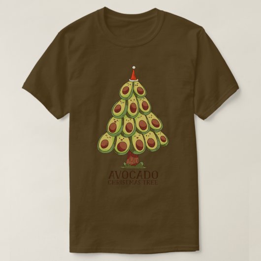 T-shirt Arbre de Noël Avocado 4 (Design devant)