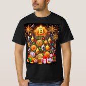 T-shirt Arbre de Noël Bitcoin (Devant)
