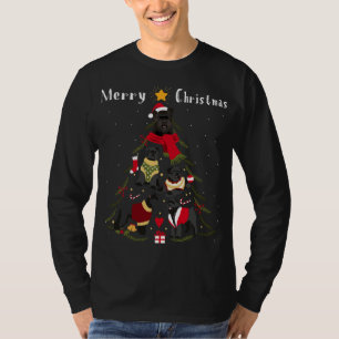 T-shirt Arbre de Noël Bouvier des Flandres Lover Xmas Chie