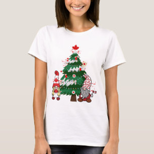 T-shirt Arbre de Noël Canada Chandail Laide X-mas canadien