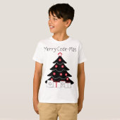 T-shirt Arbre de Noël codage chemise joyeux Code-mas (Devant entier)