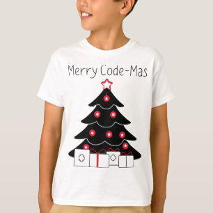 T-shirt Arbre de Noël codage chemise joyeux Code-mas