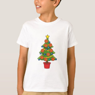 T-shirt Arbre de Noël de basket-ball