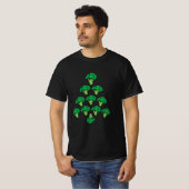 T-shirt Arbre de noël de Brocoli vegan (Devant entier)