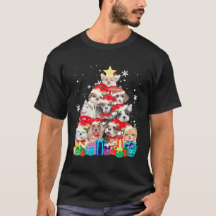 T-shirt Arbre de Noël de chien le plus drôle