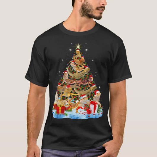 T-shirt Arbre de Noël de dragon ennuyeux (Devant)