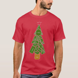 T-shirt Arbre de Noël de l'enseignant en mathématiques fai
