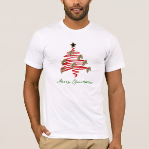 T-shirt Arbre de Noël de masque de drame