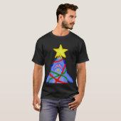T-shirt Arbre de Noël de requin (Devant entier)