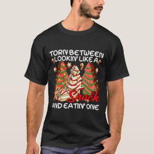 T-shirt Arbre De Noël Déchiré Entre La Recherche Comme Un