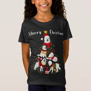 T-Shirt Arbre de Noël des Grands Pyrénées Amoureux des chi