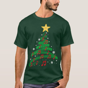 T-shirt Arbre de Noël des notes musicales