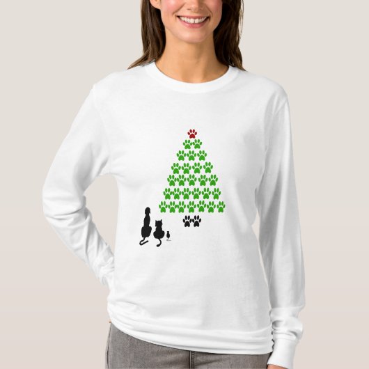 T-shirt Arbre de Noël du Pet Lover (Devant)