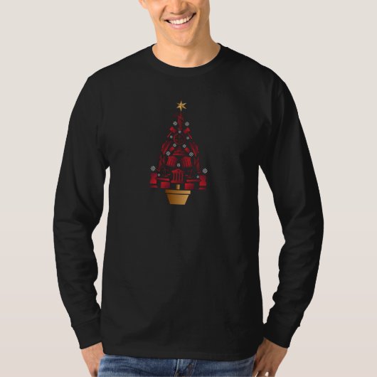 T-shirt Arbre de Noël du procureur (Devant)