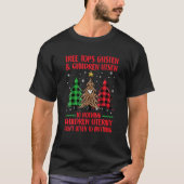T-shirt Arbre De Noël Écouter Et Les Enfants Écouter (Devant)