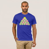 T-shirt Arbre de Noël en macarons (Devant entier)