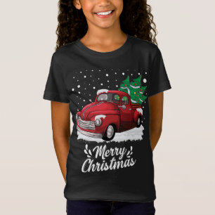 T-Shirt Arbre de Noël en Wagon vintage pour voitures Noël 