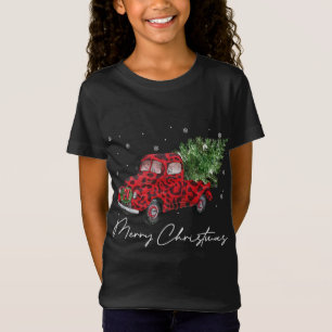 T-Shirt Arbre de Noël en Wagon vintage sur les vacances de