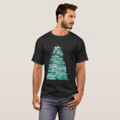 T-shirt Arbre De Noël Et Lumières À Paillettes (Devant entier)
