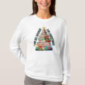 T-shirt Arbre de Noël fait de livres Drôle Citation Enseig (Devant)