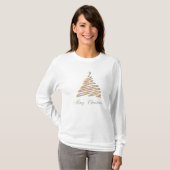 T-shirt Arbre de Noël Gold (Devant entier)