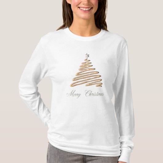 T-shirt Arbre de Noël Gold (Devant)