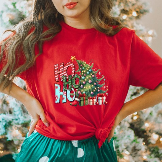 T-shirt arbre de Noël Ho Ho