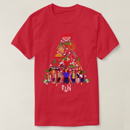T-shirt Arbre de Noël inconnu (Design devant)