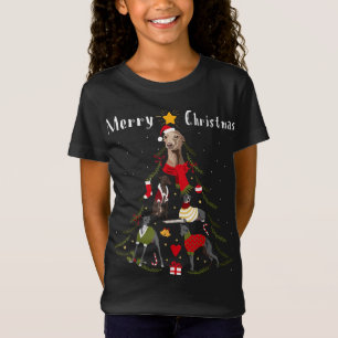 T-Shirt Arbre de Noël Italien Greyhhover Xmas Chien Ow
