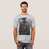 T-shirt Arbre de Noël magique au coucher du soleil (Devant entier)