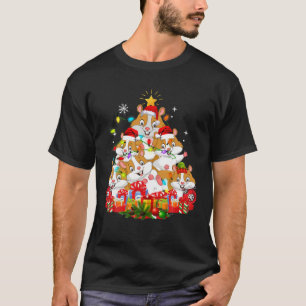T-shirt Arbre de Noël mignon Hamster