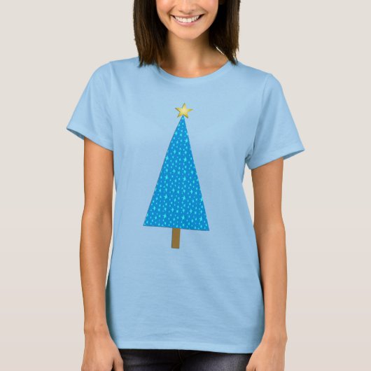 T-shirt Arbre de Noël moderne (Devant)