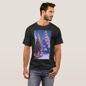 T-shirt Arbre de Noël Noël approche amis (Devant entier)