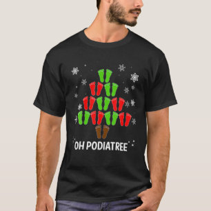 T-shirt Arbre de Noël Oh Podiatree Podiatrist Alimentation