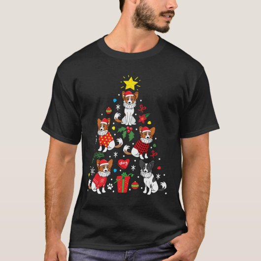 T-shirt Arbre de Noël Papillon (Devant)