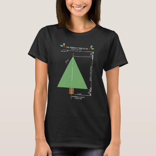 T-shirt Arbre de Noël parfait (Devant)