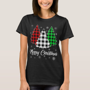 T-shirt Arbre de Noël Père Noël Buffalo Planté Imprimer Jo