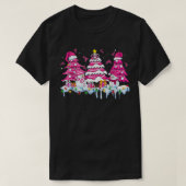 T-shirt Arbre de Noël Pink Ribbon Sensibilisation au cance (Design devant)
