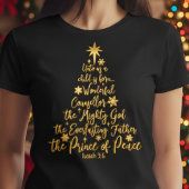 T-shirt Arbre de Noël "Pour nous un enfant est né"