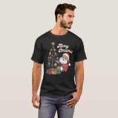 T-shirt Arbre de Noël rétro (Devant entier)