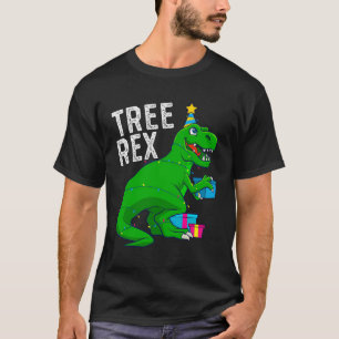 T-shirt Arbre de Noël Rex Dinosaur Xmas Trex Dons Amusants