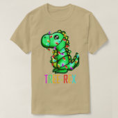 T-shirt Arbre de Noël Rex T Rex Fairy Lights (Design devant)