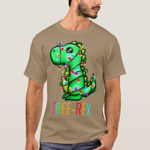 T-shirt Arbre de Noël Rex T Rex Fairy Lights