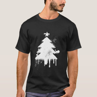 T-shirt Arbre de Noël Splatter Art Paint Splatter Holiday