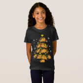 T-Shirt Arbre de Noël Taco Pajamas PJ's Nourriture mexicai (Devant entier)