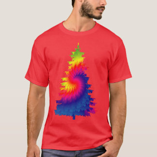 T-shirt Arbre de Noël Tie Dye
