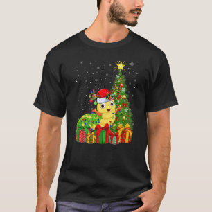 T-shirt Arbre de Noël Xmas Holiday Père Noël Caterpillar